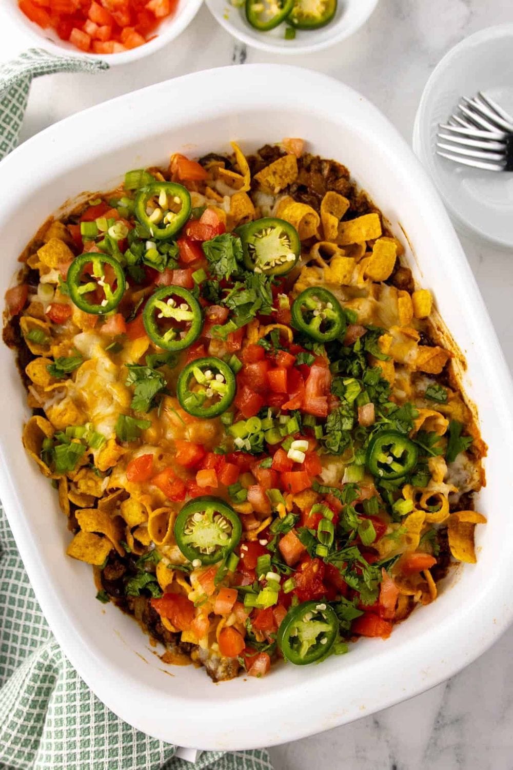 Easy Walking Taco Casserole with Fritos