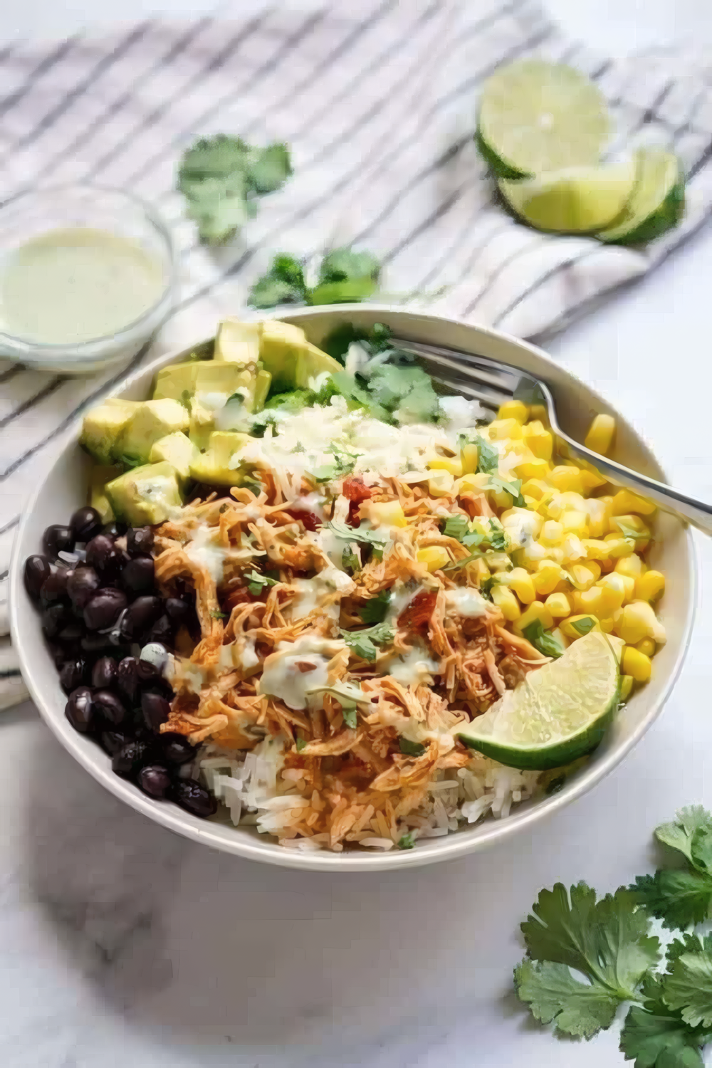 Slow Cooker Chicken Burrito Bowl